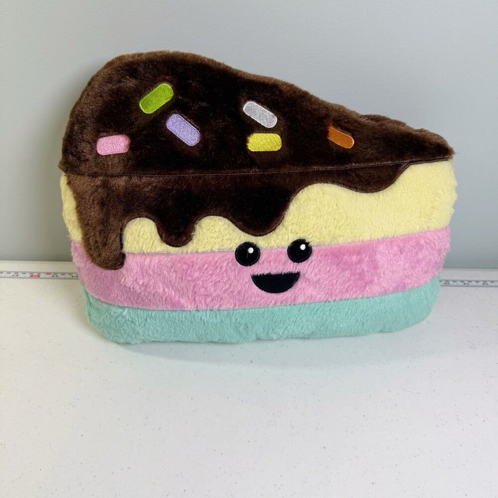 Iscream Plush Cake Slice Plush Neapolitan Scented Sprinkles 2018 Ice Cream 17" - Picture 1 of 4